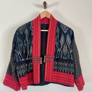 RARE VINTAGE - From Thailand Colorful Patterned Tribal Jacket